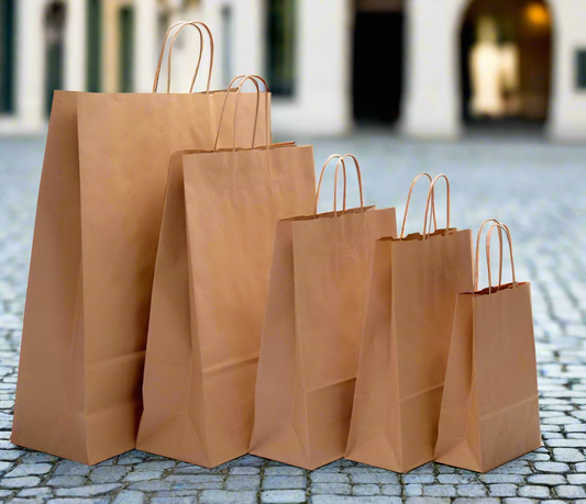 Brown/White Kraft Paper Bag (Small and Large)