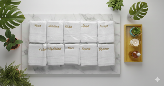 Customised Face Towel (White) - For 5 pcs or less